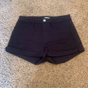 H&M black high waisted shorts